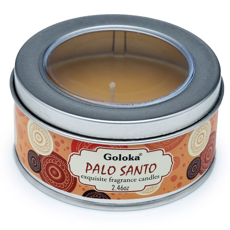 Goloka palo santo paraffine wax geurkaars in blik