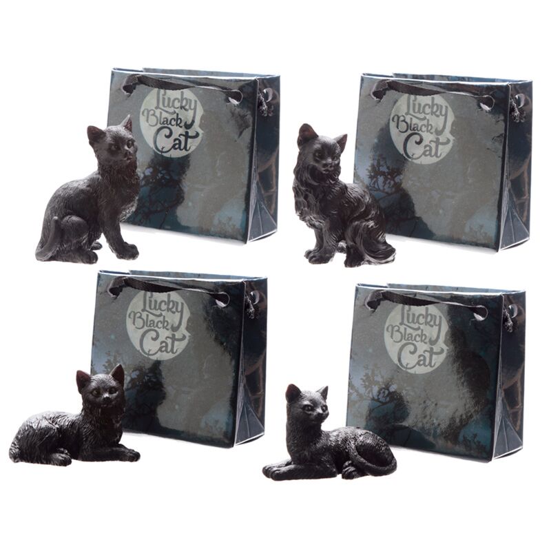 Black lucky cat in Mini Gift Bags