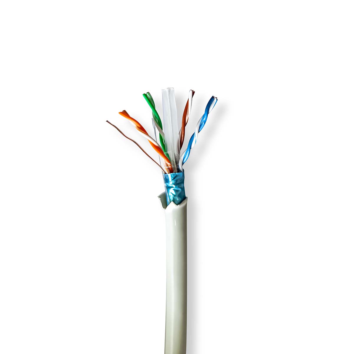 Nedis network cable reel | Cat6 | solid | F/UTP | copper | 305.0 m | indoor | round | LSZH | grey | gift box - CCBG8526GY305S