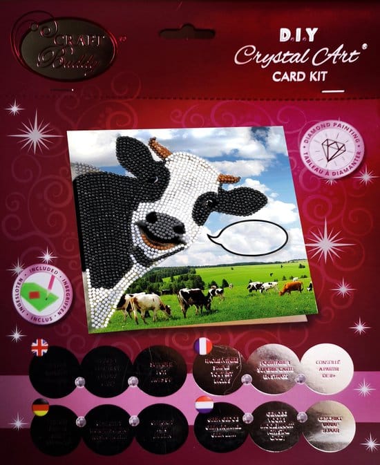 Brand Unit Diamond Painting - Mappa di una mucca divertente