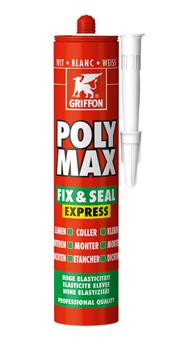 Griffon polymax fix seal montage afdichtingskit wit 425g