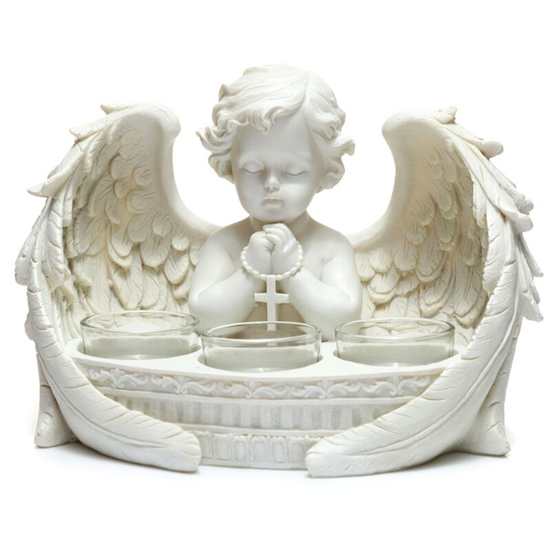 Bílý držák na čaj White Cherub 3