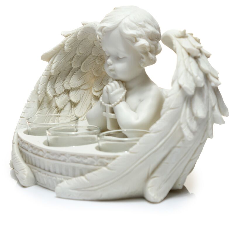 Bílý držák na čaj White Cherub 3