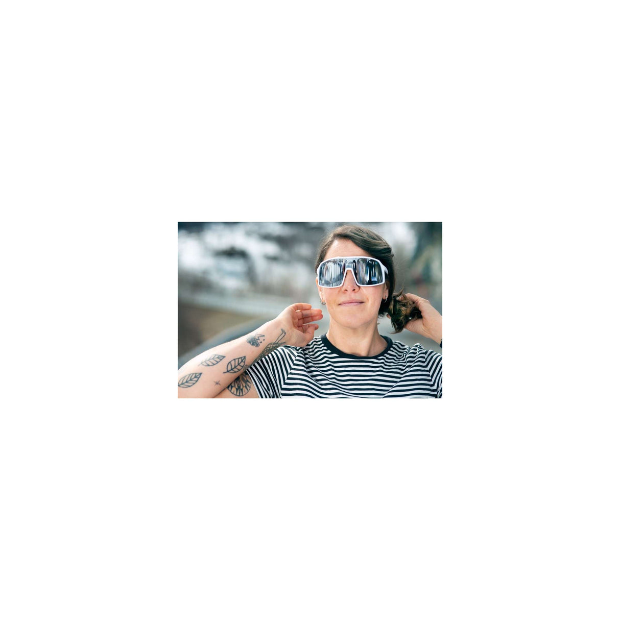 CHPO glasses Erica White Silver Mirror