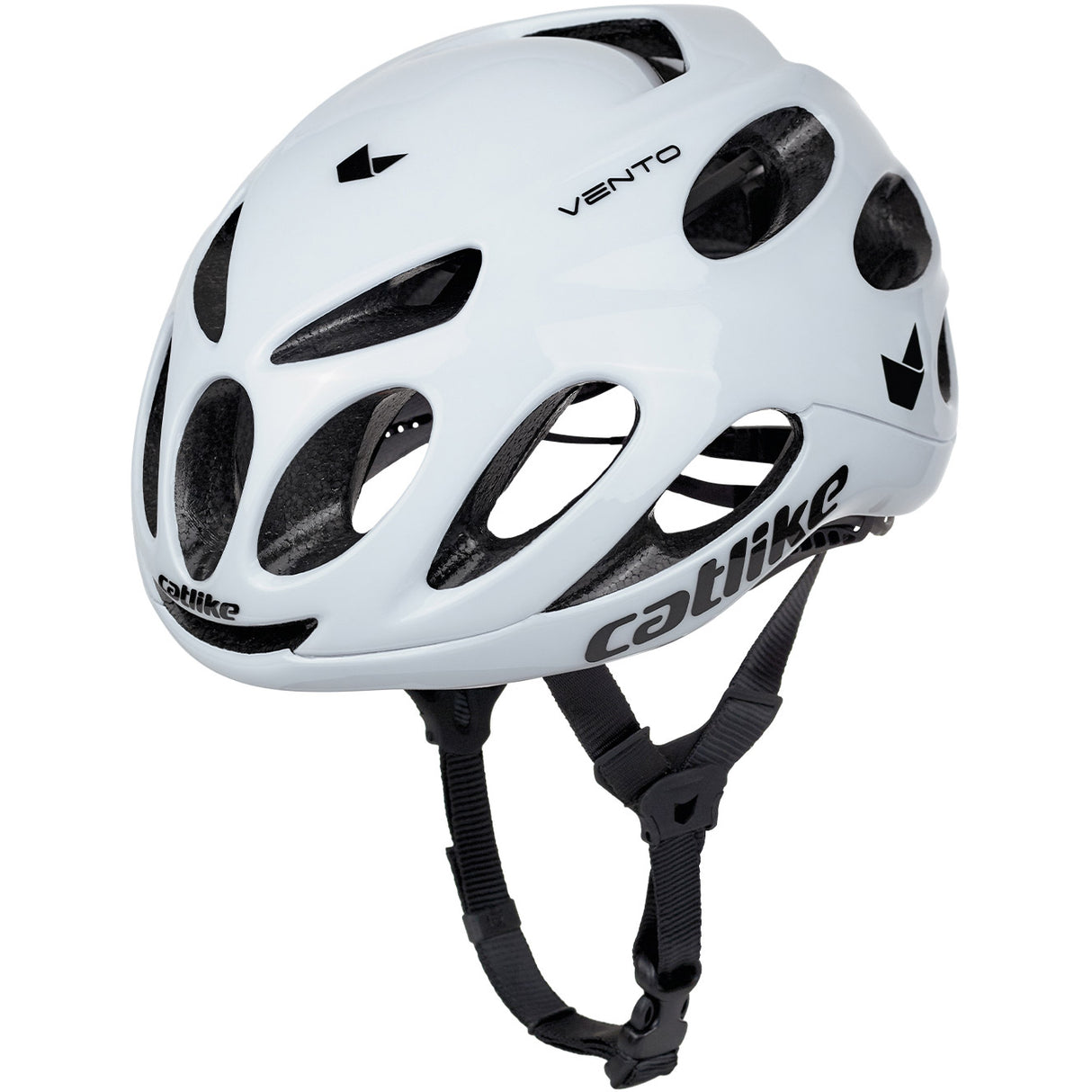 Buzaglo katze rennhelm vento size S 52-54 cm weißer Glanz