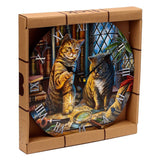 Lisa Parker Purrlock Holmes Cat Printed Clock