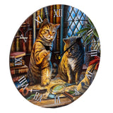 Lisa Parker Purrlock Holmes Cat Printed Clock