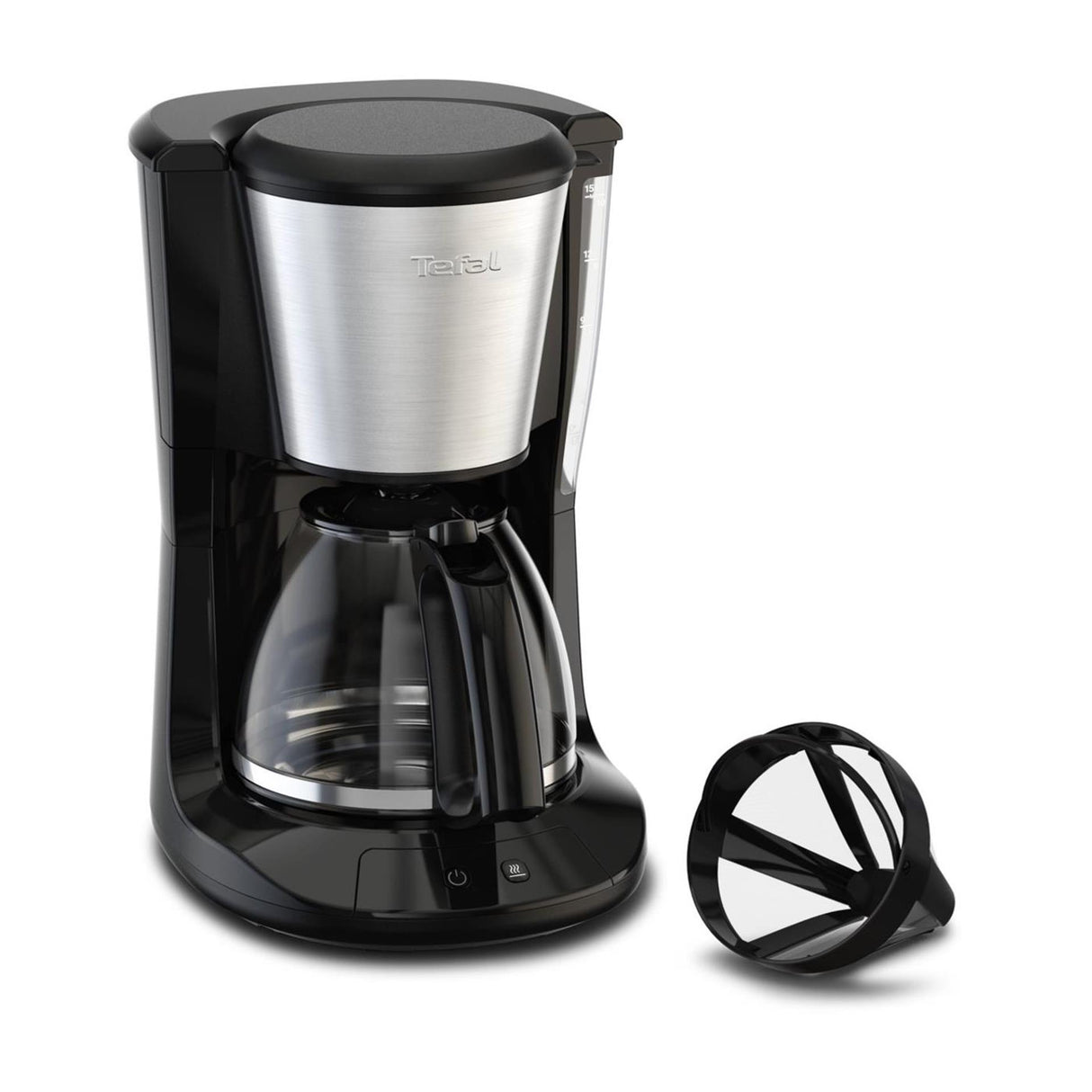 Tefal subito kaffemaskine i rustfrit stål 1,25l
