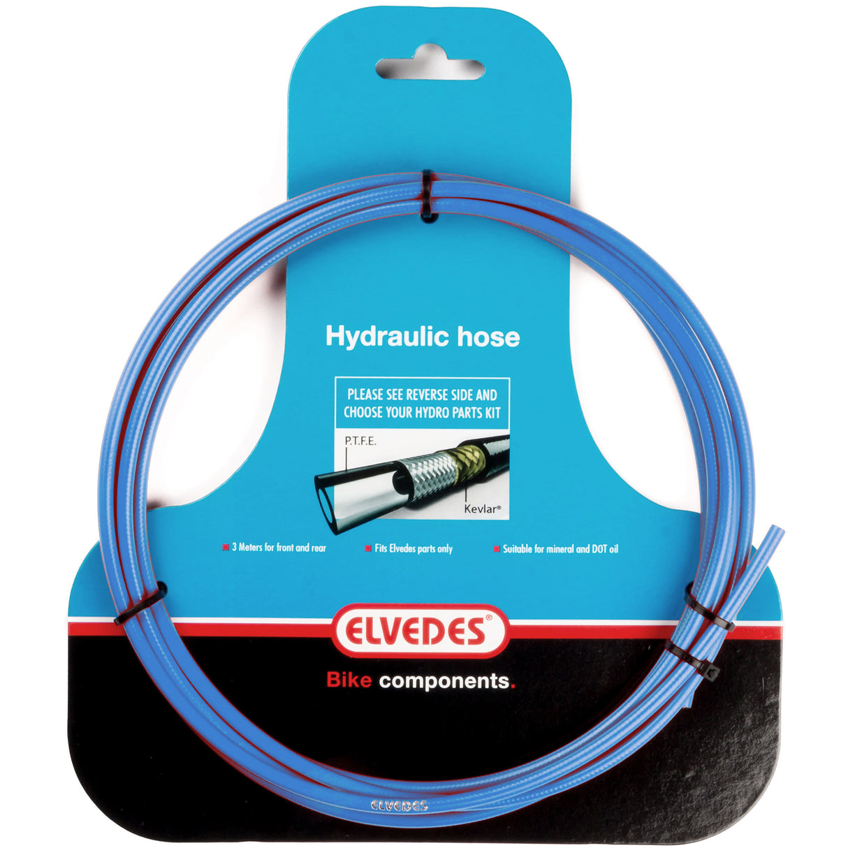 Elvedes Hydraulic Tipe com forro de PTFE e Proteção Kevlar Blue (3 metros no mapa)