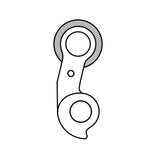 Unionin vaihtajan ripustin gh-242 haibike, gt, b'twin