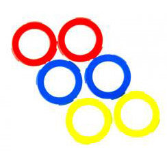 Magura cover kit for caliper blue red yellow 6st. 2701239