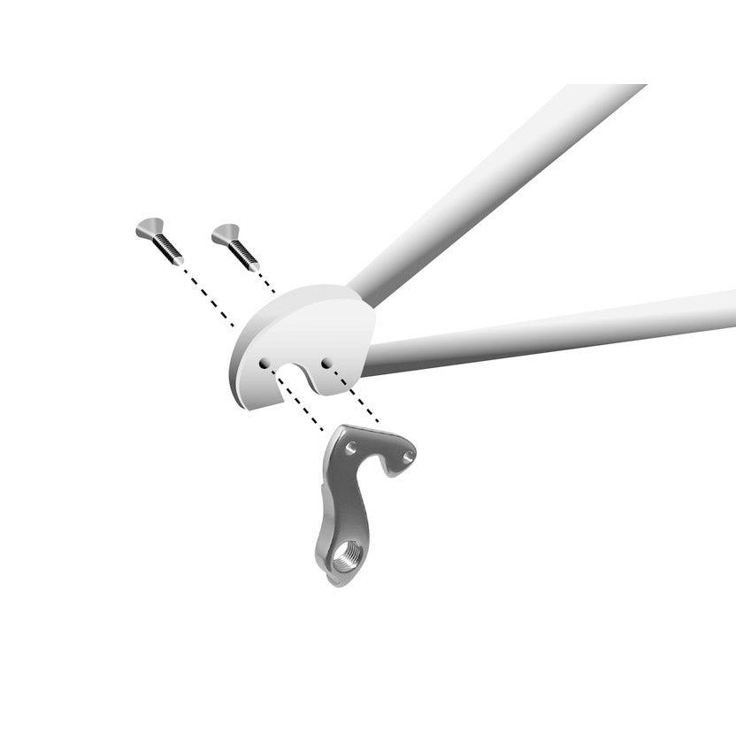 Union derailleur hanger GH-056 with screw set M4x0.7