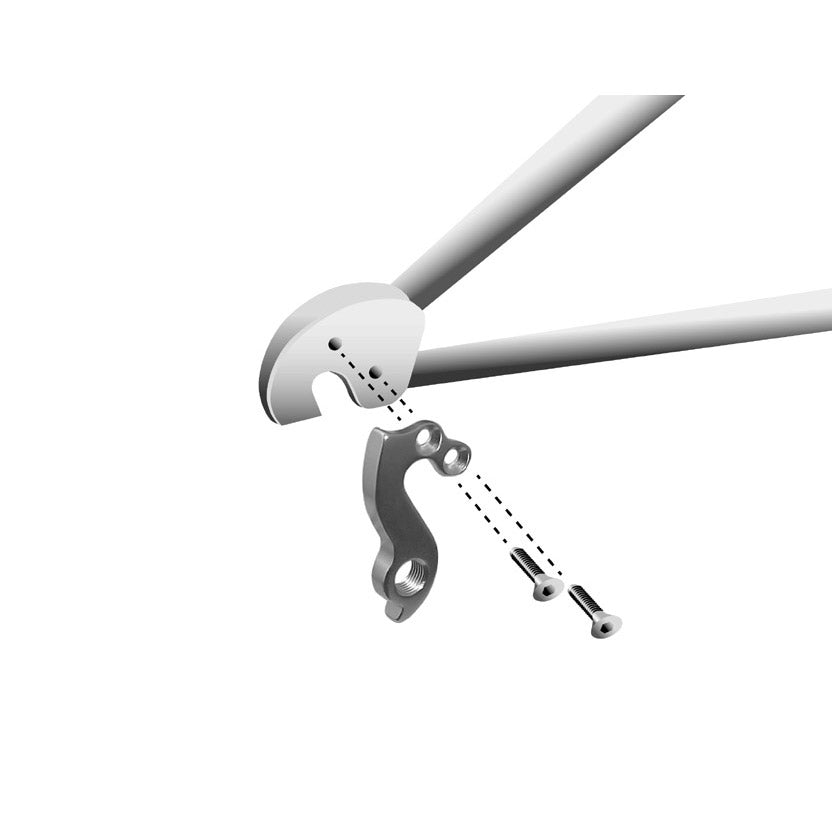 Union derailleur hanger GH-092 with screw set M4x0.7