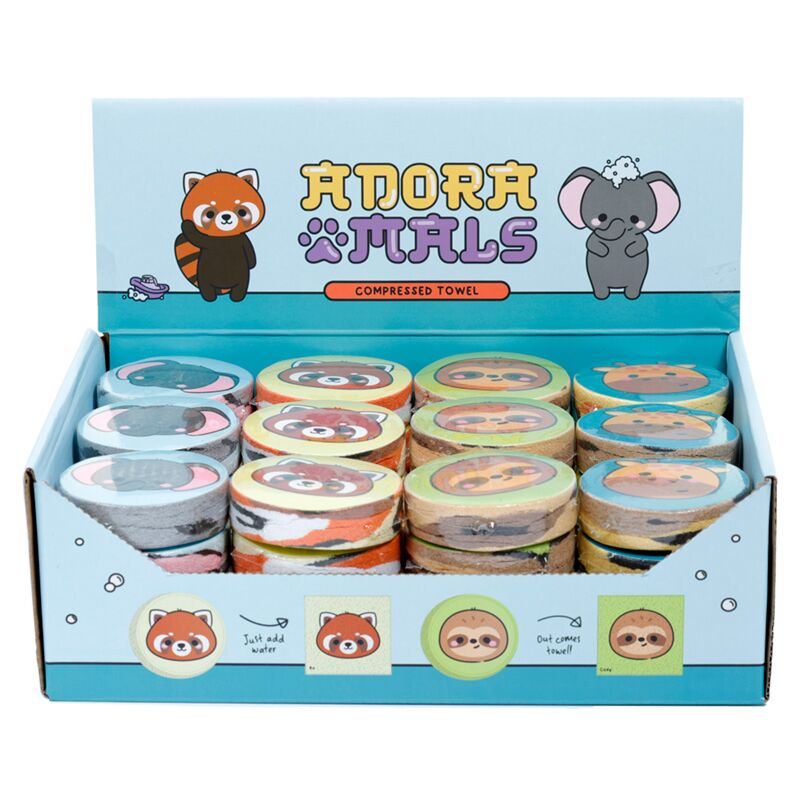 Adoramals wilde Tiere kompakte Reisehandtuch