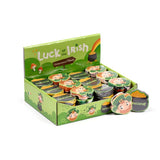 Toalha de viagem compacta com trevo de duende da sorte irlandesa