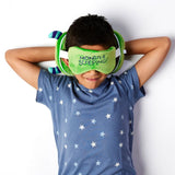 Relaxeazzz pluche monstarz monster rond reiskussen slaapmasker - groen