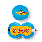 Relaxeazzz yellow submarine rond pluche reiskussen slaapmasker