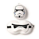 Relaxeazzz peluche, la maschera per dormire con cuscino da viaggio rotondo originale Stormtrooper