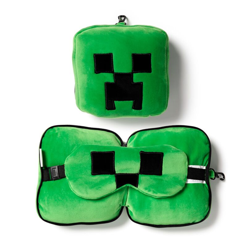 Entspanungzzz MINECRAFT Creper ronderëm Rees Këssen Schlofmask