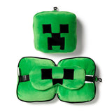 Relaxeazzz minecraft creeper round travel pillow sleep mask