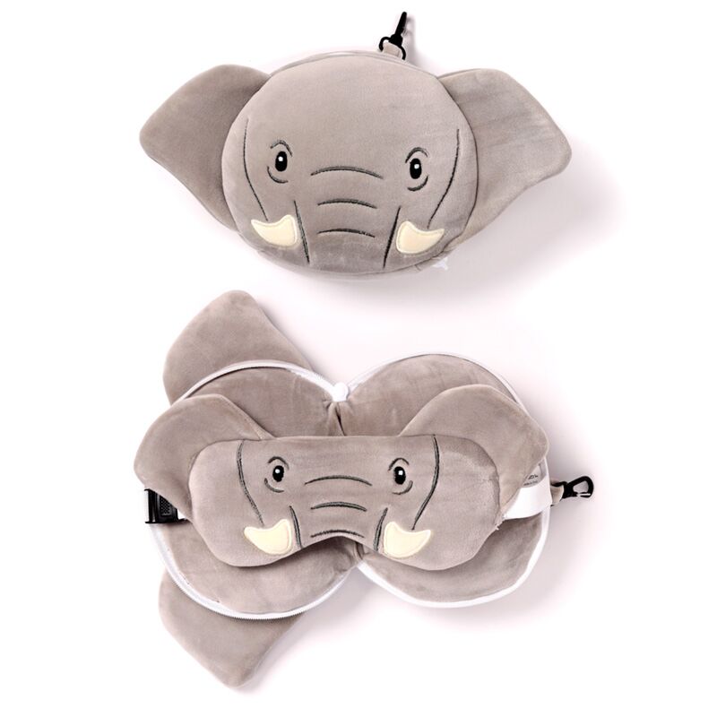 Relaxeazzz olifant rond reiskussen slaapmasker