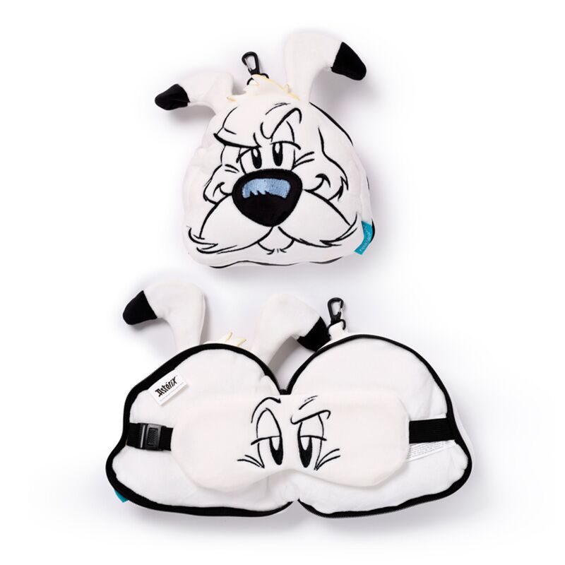 Relaxeazzz idefix (dogmatix) asterix rond reiskussen slaapmasker