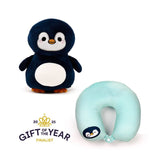 Swapseazzz Adamal Pinguin 2-in-1 Plush Trahus Këssen