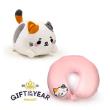 Swapseazzz Adoramals Kat 2-in-1 Plush Travel pillow