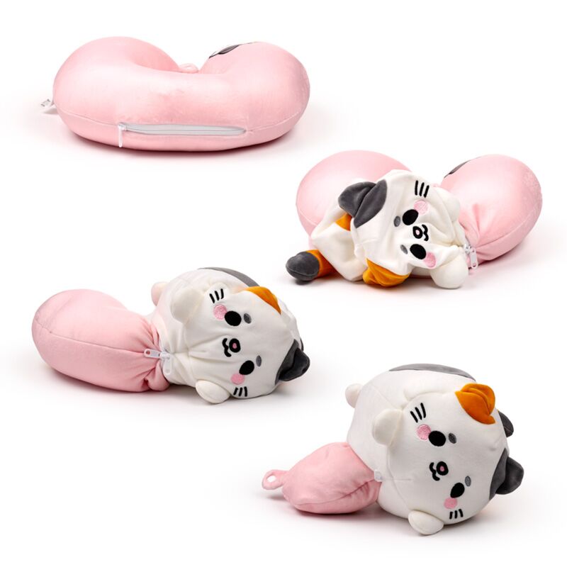 Swapseazzz Adoramals Kat 2-in-1 Plush Travel pillow