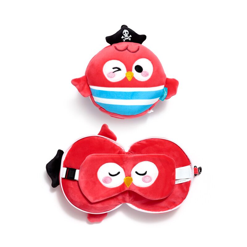 Relaxeazzz jolly roger piraat bembo de papegaai reiskussen slaapmasker