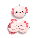 Relaxeazzz adoramals maddie de axolotl almohada de viaje para dormir
