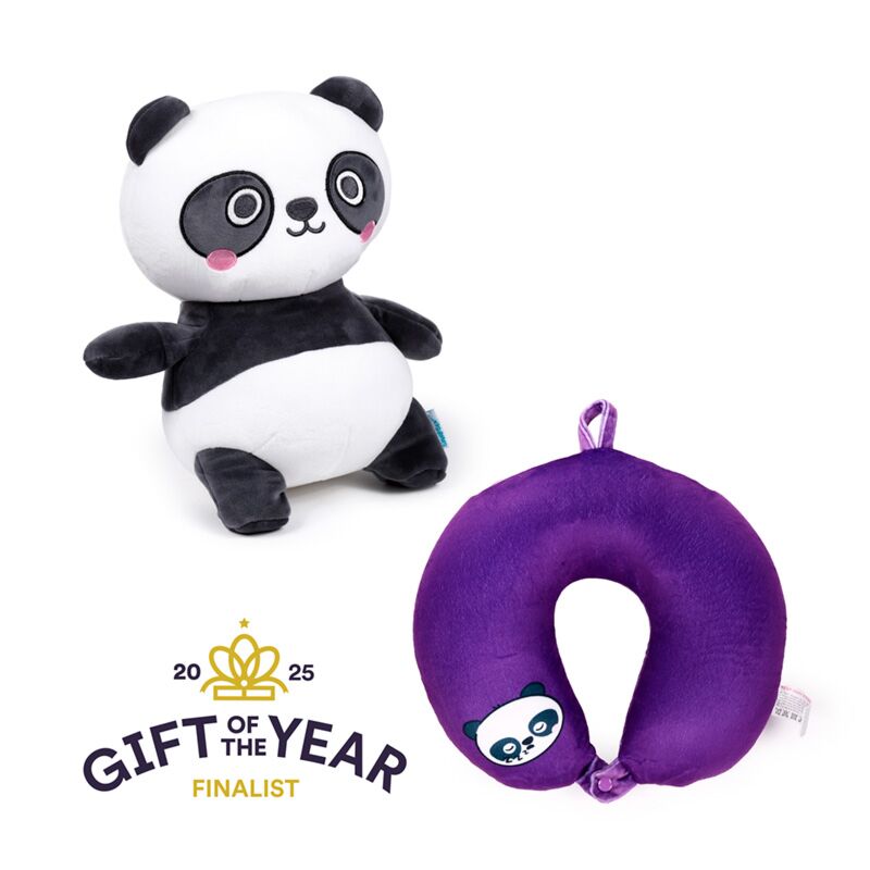 Swapsazzzz Adoramals Susu de Panda 2-w-1 pluszowa poduszka podróżna