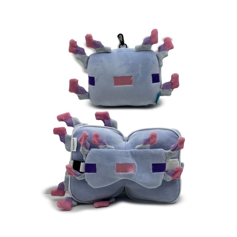 RelaxAzzz Minecraft Axolotl omkring rejsepude sovemaske