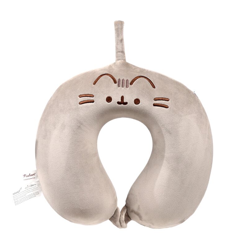 DislessAzzz Pusche il cuscino per il collo in memory foam di peluche di gatto