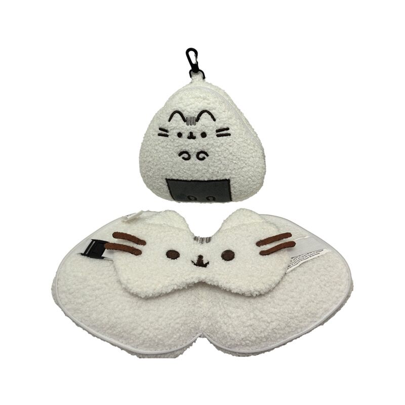 Relaxeazzz pusheen kat sushi club reiskussen slaapmasker