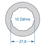 Cycplus Zyklenwerkzeug Power.Tool 2-seitig T16 39,0 T10 27,8