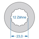 Cycplus cycle tool power.tool 2-sided t16 42.8 z12 23.0