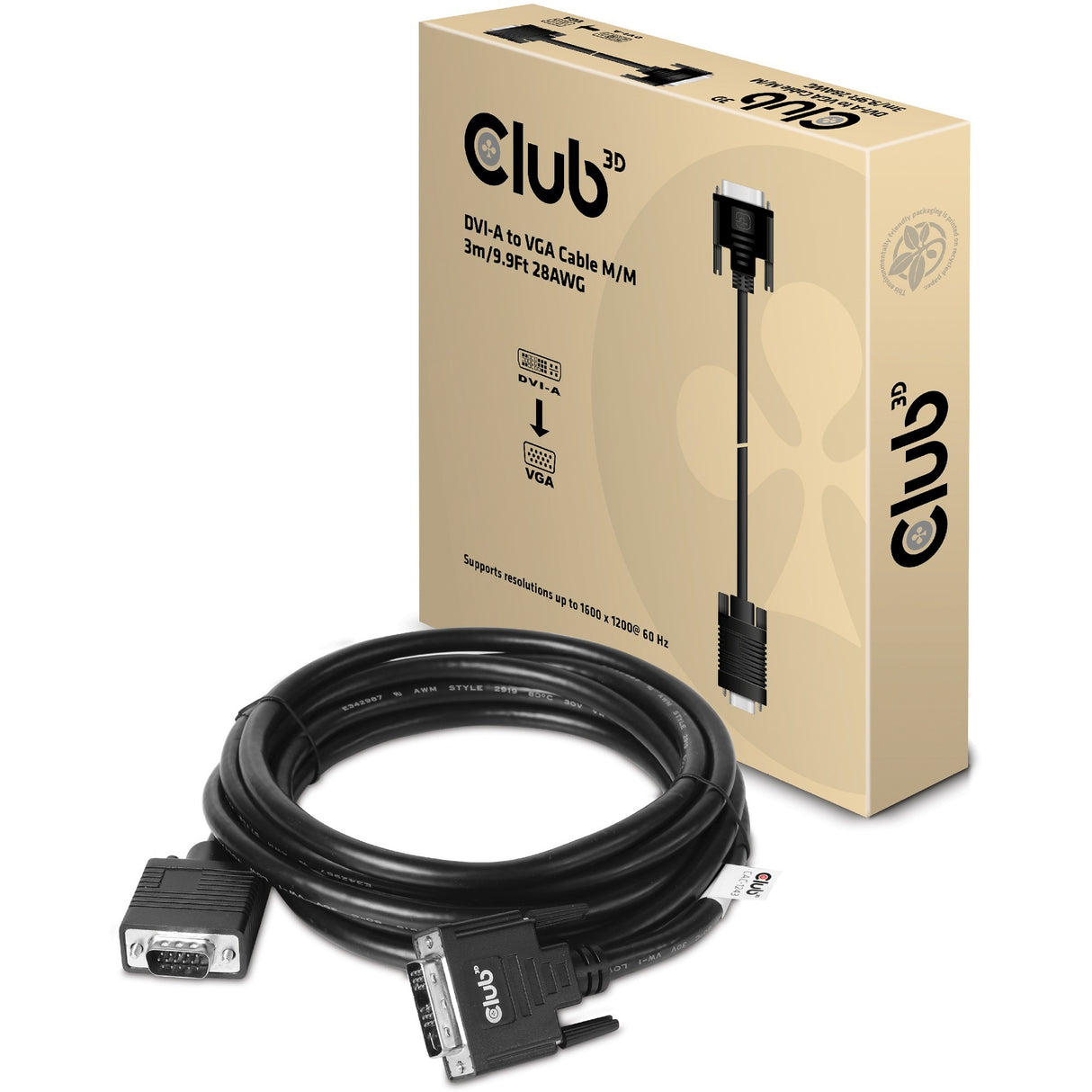 Club 3D DVI-A do VGA Kabel