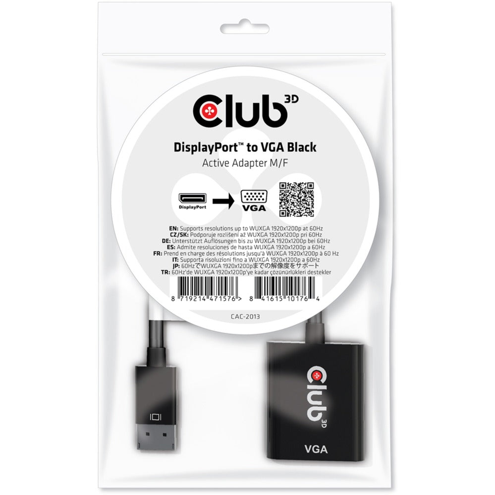 Club 3D DisplayPort 1.1 till VGA Active Adapter