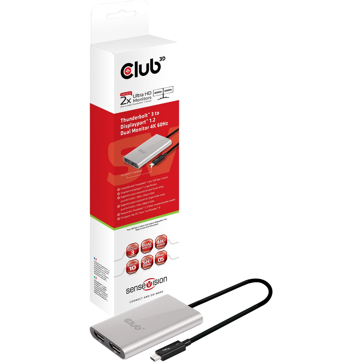 Club 3D Thunderbolt 3 to DisplayPort 1.2 Adapter