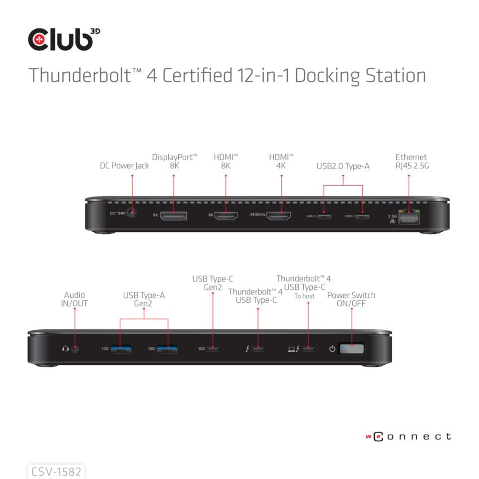 Club 3d thunderbolt 4 12 i 1 dock