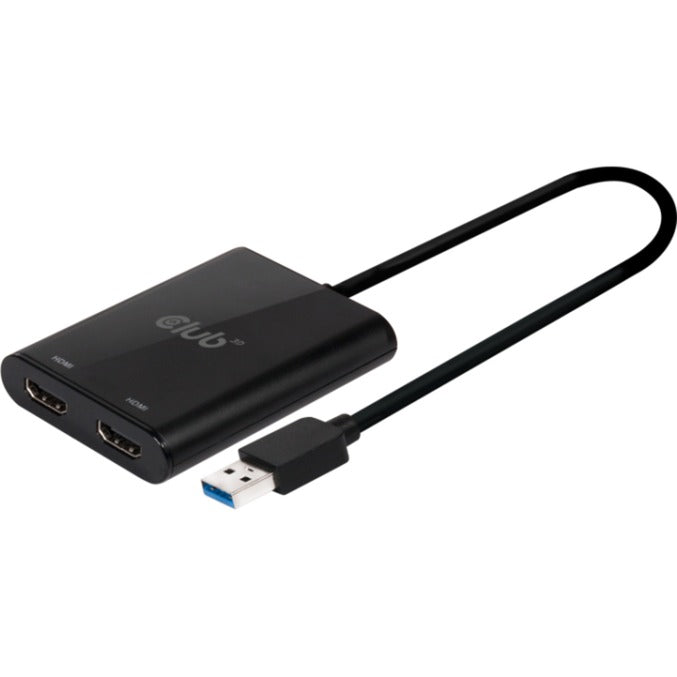Club 3D USB 3.2 Gen1 Type A to HDMI Dual Monitor 4K 60HZ