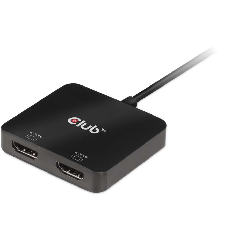 Club 3D USB-C (maschio) a doppio HDMI (femmina) 4K 60Hz MST H