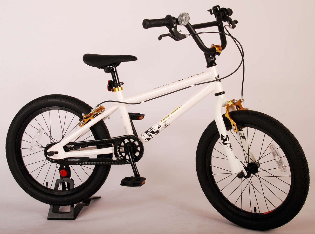 Volare Cool Rider Kinderfiets - Boys - 18 inch - White - 95% assembled - Prime Collection