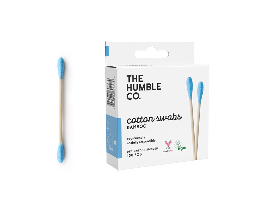 The humble co. bamboe wattenstaafjes - blauw