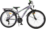 Bicicleta para niños Volare Cross - Niños - 24 pulgadas - gris - 18 engranajes - Dos frenos de mano