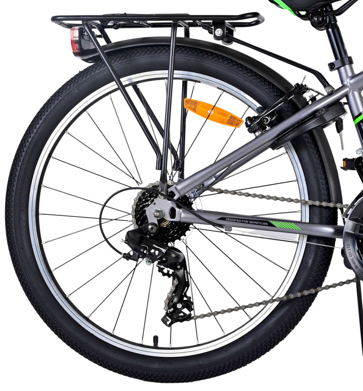 Volare Cross Children's Bicycle - Boys - 24 pouces - Gray - 18 GRANDS - Deux freins à main