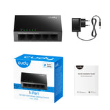 Switch metal gigabit a 5 porte Cudy