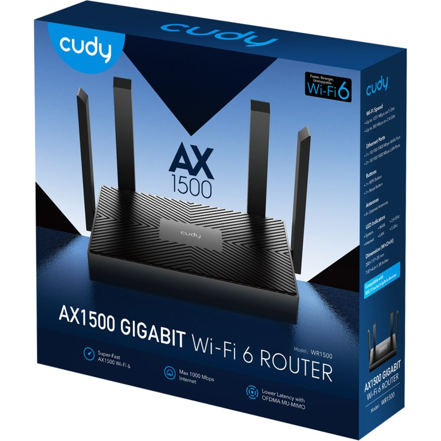 Routeur Cudy ax1500 gigabit wifi 6