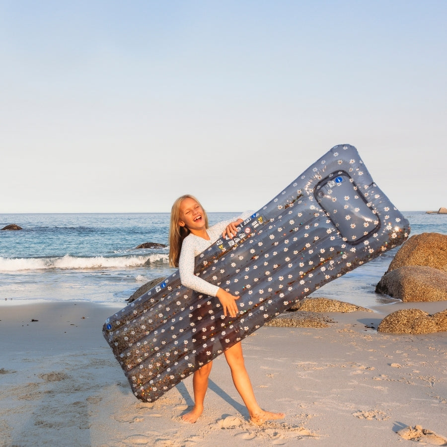 Daisy flower | blue luxury air mattress